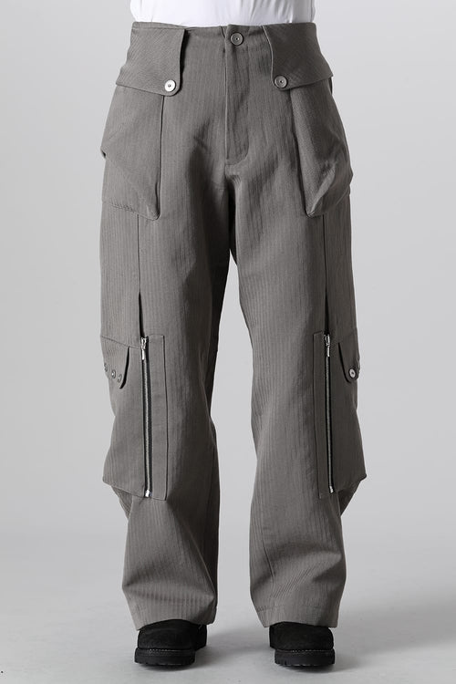 Totem Cargo Trousers Herringbone - Omar Afridi