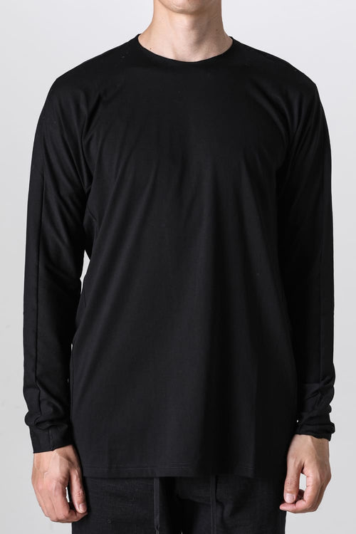 Long sleeve 80/3 jersey Black - DEVOA