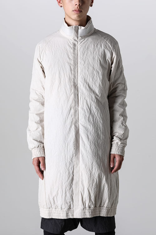 Nylon coat Shrink cotton / nylon White Gray - DEVOA