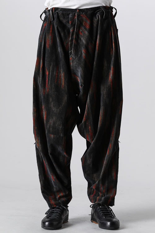 Side Tuck Pattern Draped Pants - Yohji Yamamoto