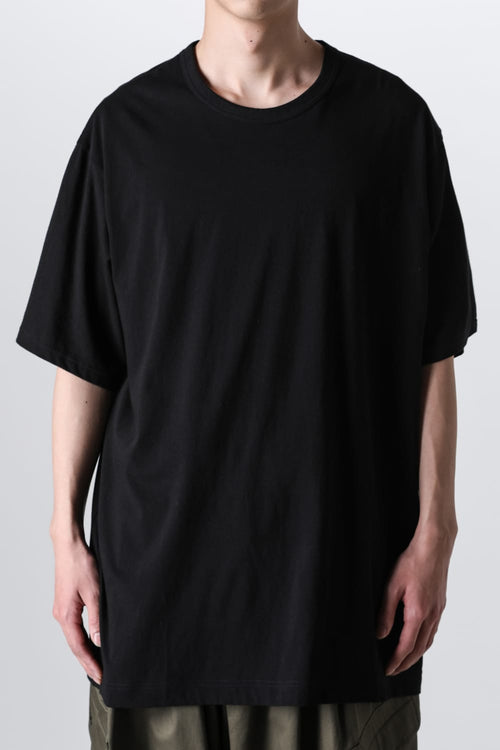 Crew Neck Short Sleeve T-Shirt Black - Yohji Yamamoto