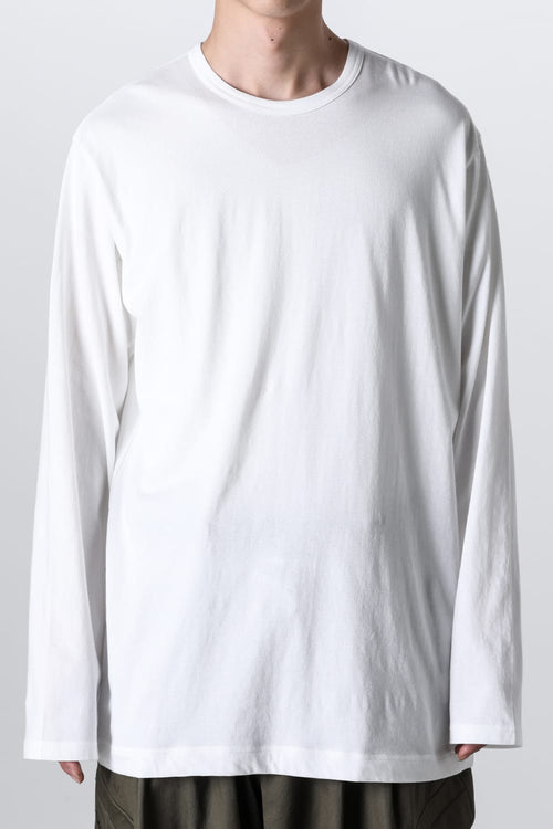 クルーネック ロングスリーブTシャツ Off White - Yohji Yamamoto - ヨウジヤマモト