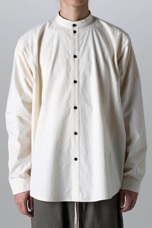 BASIC SHIRT Wrinkled Cotton Cloth Kinari - O PROJECT