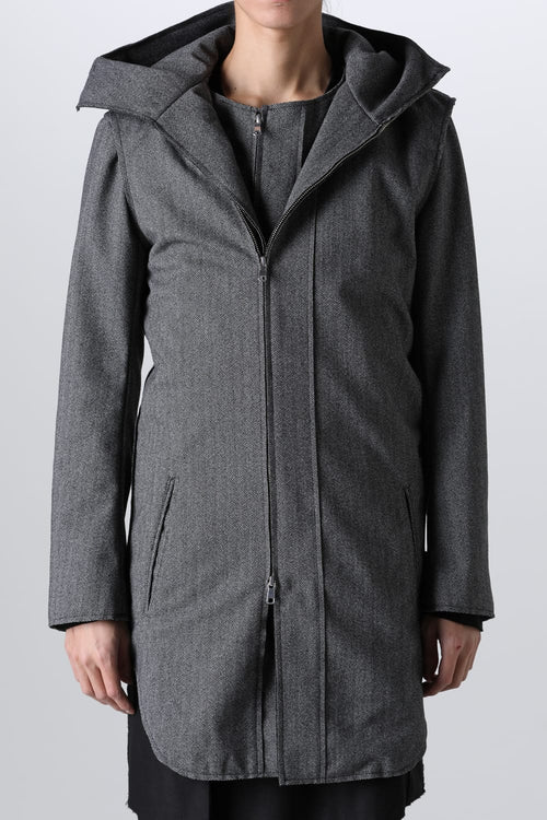 Convertible Rider-Sleeveless Coat Herringbone - ASKyy