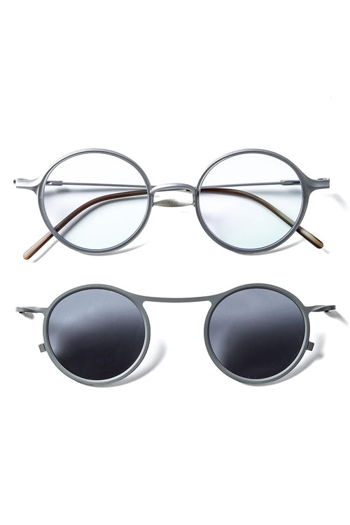 RIGARDS x The Viridi-anne collaboration sunglasses - RG2001TVA Gray + Gray / Clear + D.Gray Lens / Matte - The Viridi-anne