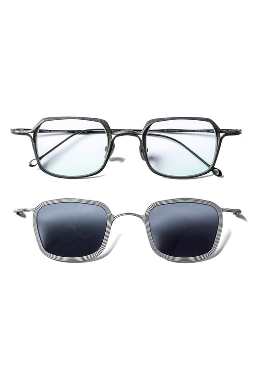 RIGARDS collaboration sunglasses - RG2004TVA Jade / Silver / Dark Gray - The Viridi-anne