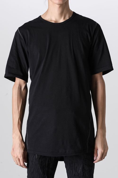 30/- Soft Cotton Jersey Short Sleeve T-Shirt Black - D.HYGEN