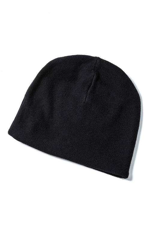 Knit cap cotton / cashmere Black - DEVOA