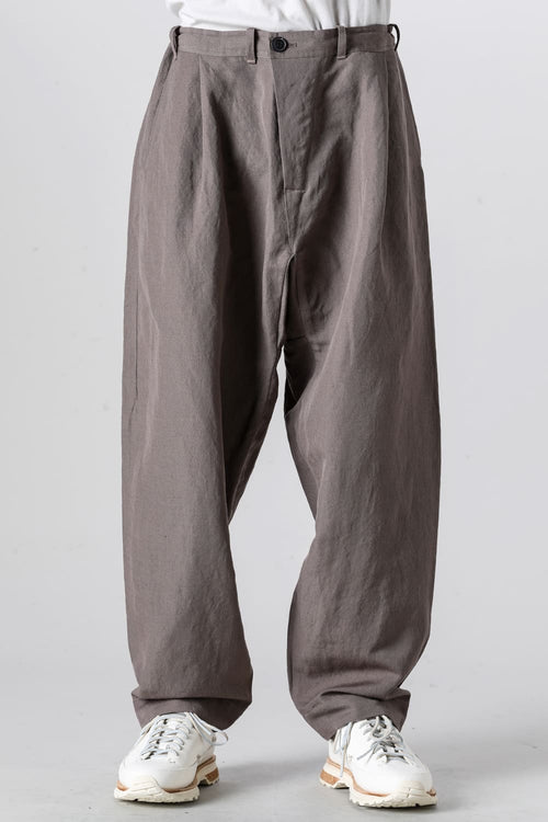 TROUSERS#68 Dove Wool Linen Twill - JAN-JAN VAN ESSCHE