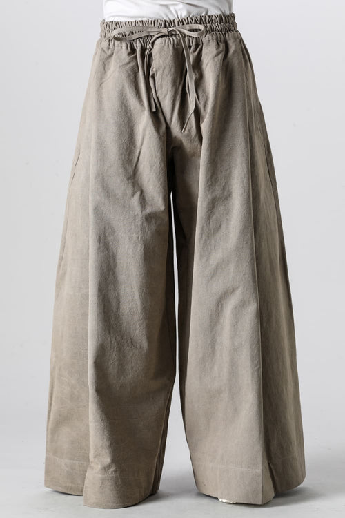 TROUSERS#77 Coffee Binchotan Fine Canvas - JAN-JAN VAN ESSCHE