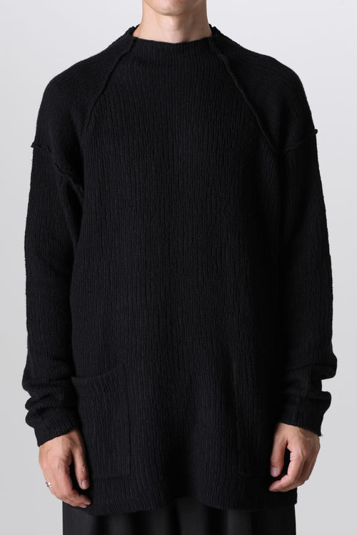 Cotton/Cashmere Sweater Black - The Viridi-anne