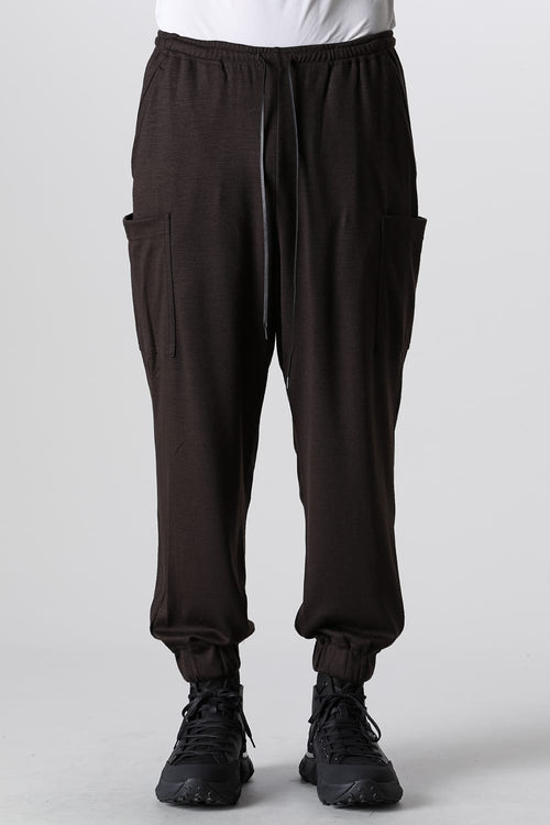 Wool Jersey Trousers Brown - The Viridi-anne