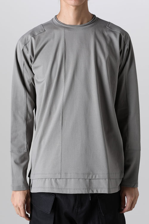 Cotton Jersey L/S T-Shirt Gray - The Viridi-anne