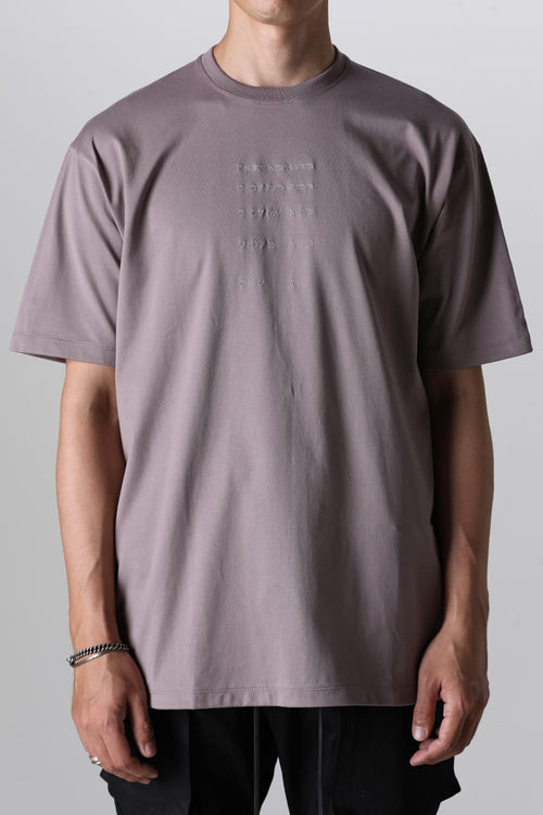 コットンジャージー 刺繍 半袖Tシャツ ピンク - The Viridi-anne - ザ ヴィリジアン