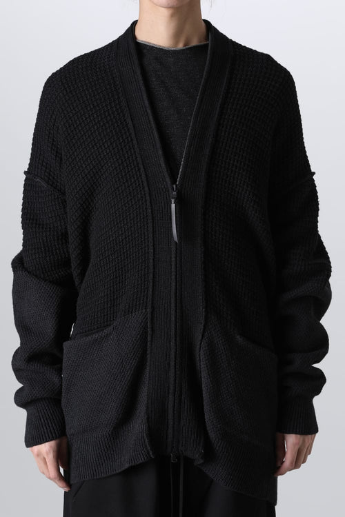 7G Knit Cardigan  Black - The Viridi-anne