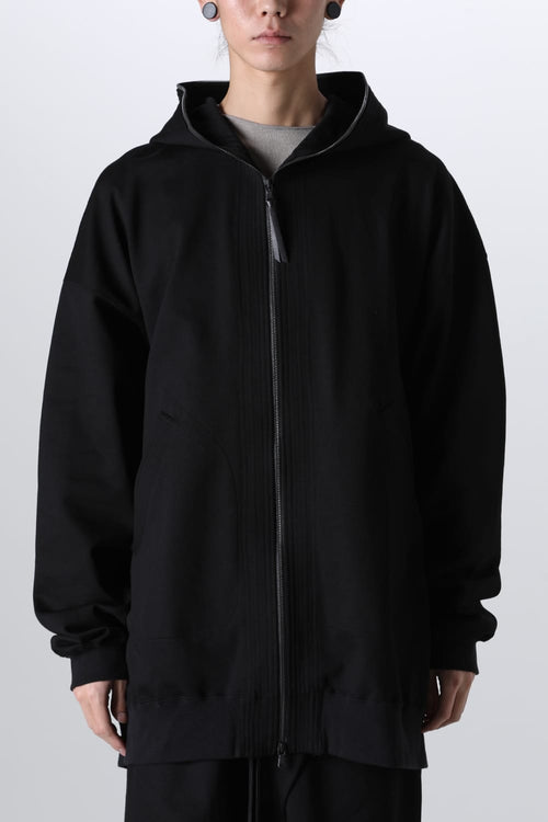 Sweat Long Hoodie Black - The Viridi-anne