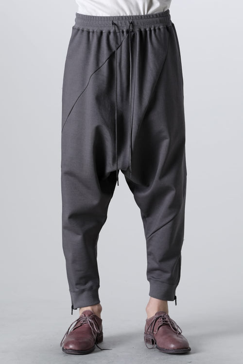 Sweat Drop-Crotch Pants  Gray - The Viridi-anne