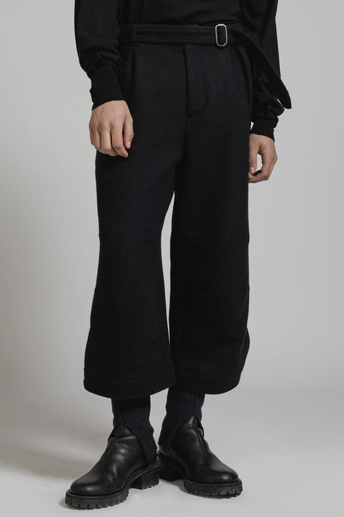 Melton Wide Cropped Pants - The Viridi-anne