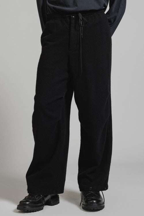 Wool Fulling Product Dyed Wide Pants - The Viridi-anne