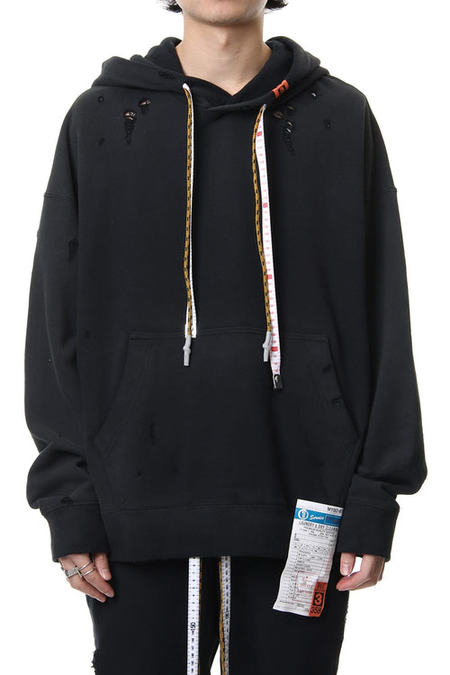 Damaged Hoodie Black - MIHARAYASUHIRO