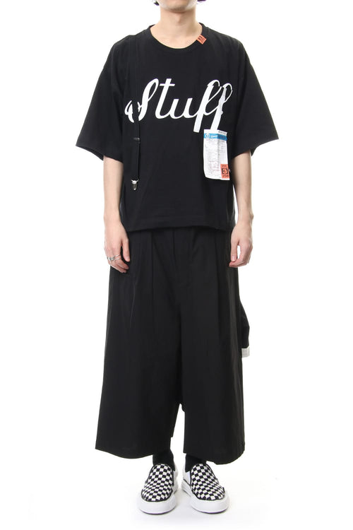 Suspenders T-shirt Black - MIHARAYASUHIRO