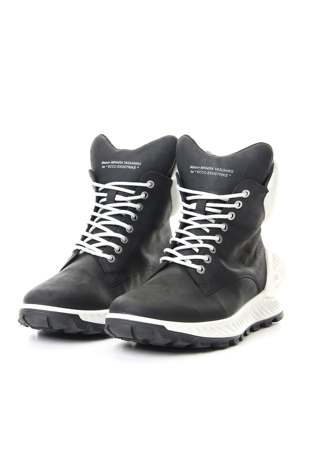 A03FW601-Black-White | ECCO SHOES COLLABORATION SNEAKER BOOTS