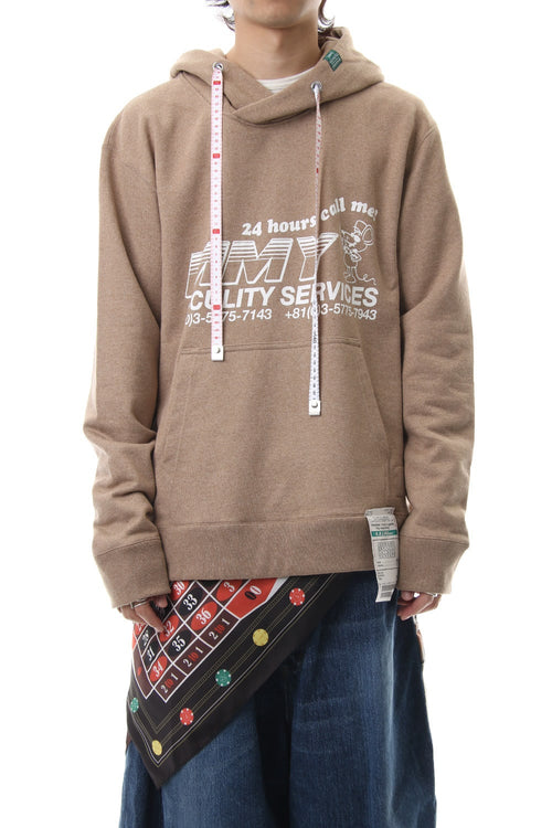 Scarf hoodie Beige - MIHARAYASUHIRO