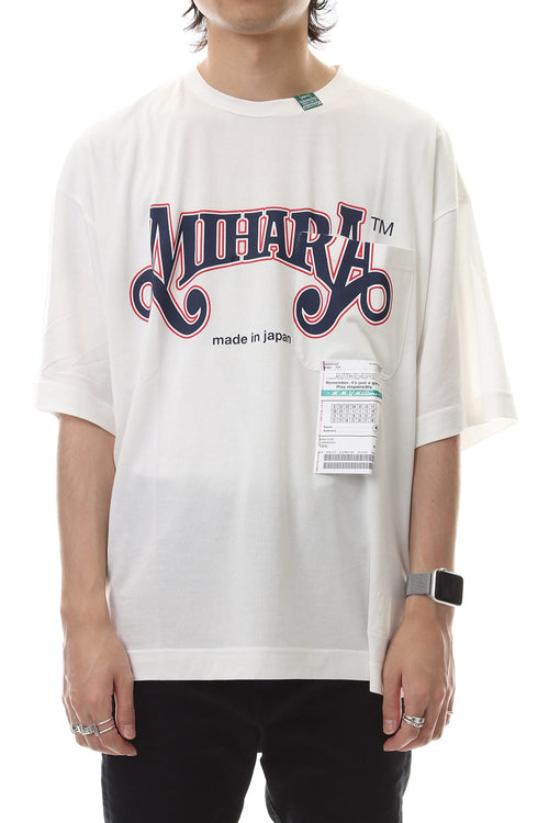 "MIHARA" Printed t-shirt White - MIHARAYASUHIRO