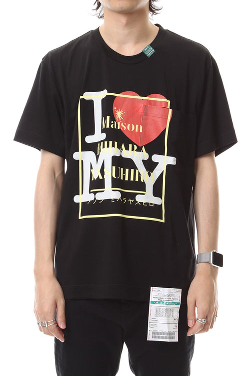 Logo Printed t-shirt Black - MIHARAYASUHIRO