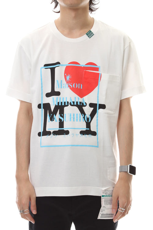 Logo Printed t-shirt White - MIHARAYASUHIRO