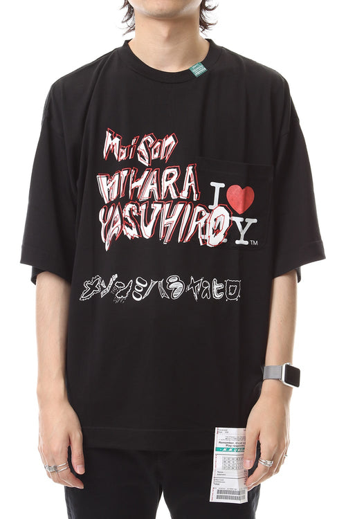 メゾン ミハラヤスヒロ プリント Tシャツ Black - MIHARAYASUHIRO