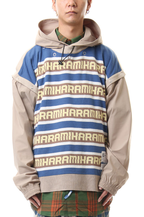 Removable knit hoodie - MIHARAYASUHIRO