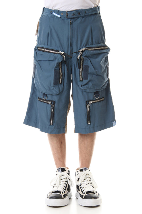 Functional Military Shorts Blue - MIHARAYASUHIRO