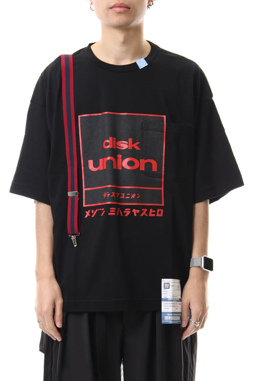 Suspender t-shirt Black - MIHARAYASUHIRO - ミハラヤスヒロ