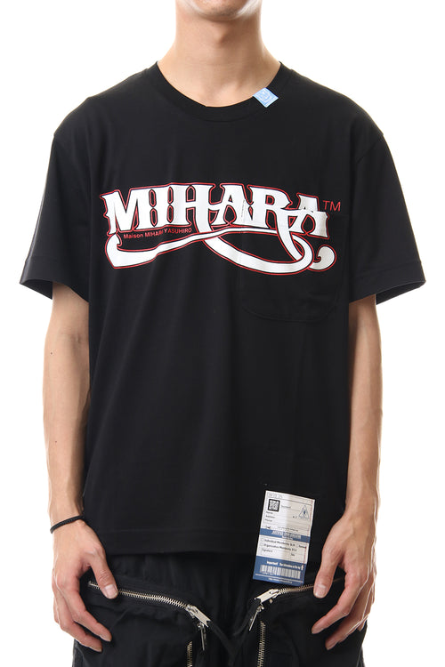 MIHARA Printed T-shirt Black - MIHARAYASUHIRO