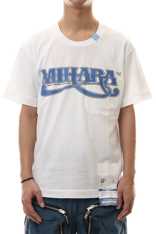 MIHARA Printed T-shirt White - MIHARAYASUHIRO