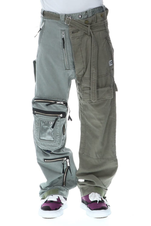 Left docking Military pants Khaki - MIHARAYASUHIRO