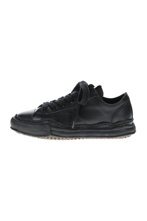PETERSON Leather Low-Cut sneaker Black / Black - MIHARAYASUHIRO