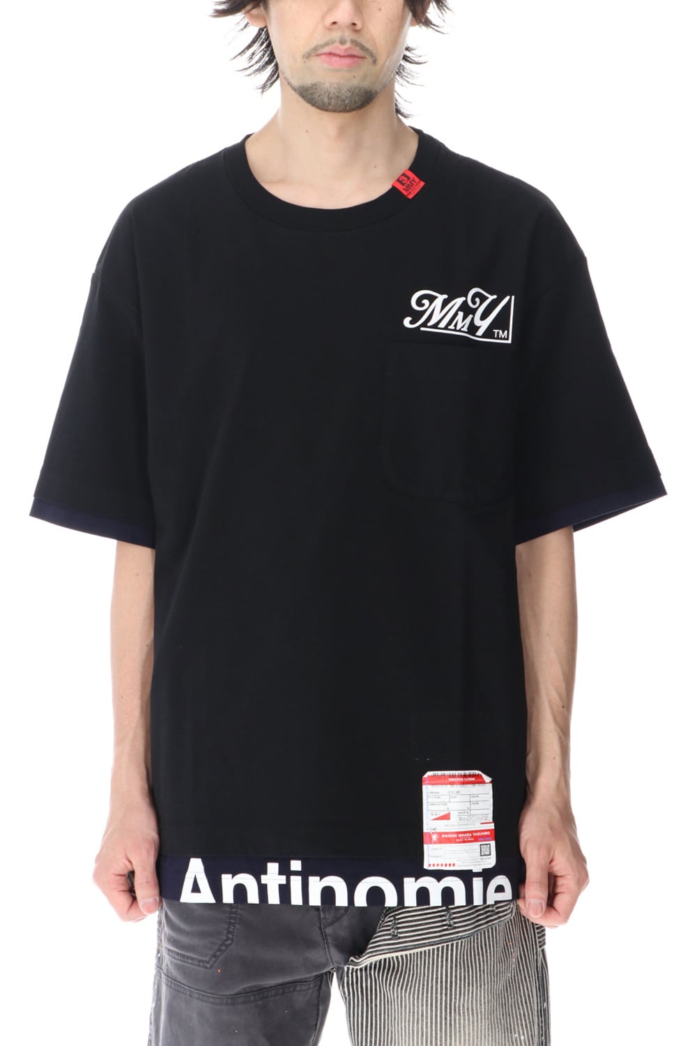A06TS661-Black | レイヤード Tシャツ Black | MIHARAYASUHIRO | 通販