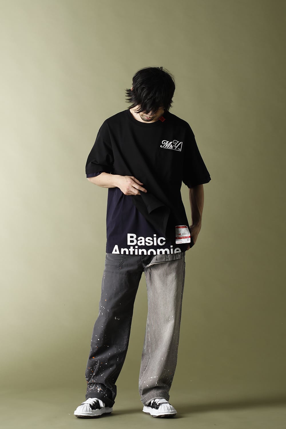 A06TS661-Black | レイヤード Tシャツ Black | MIHARAYASUHIRO | 通販