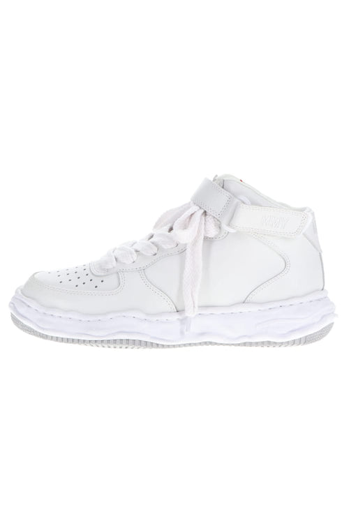 WAYNE high - original sole leather  High-Top sneakers White - MIHARAYASUHIRO