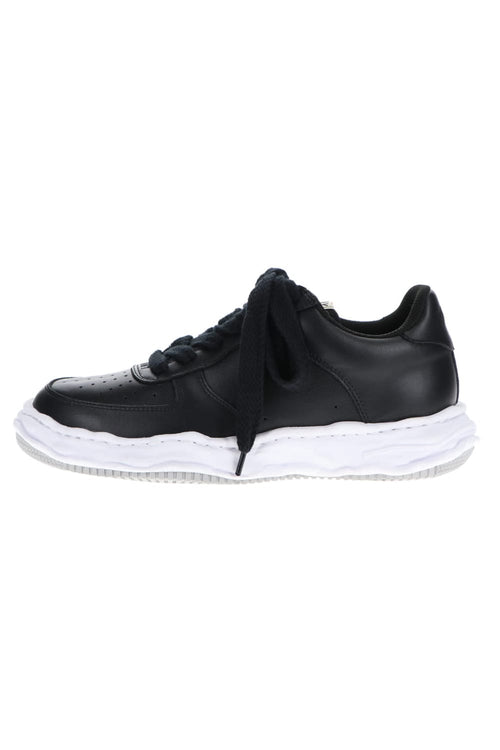 WAYNE low - original sole leather  Low-Top sneakers Black - MIHARAYASUHIRO