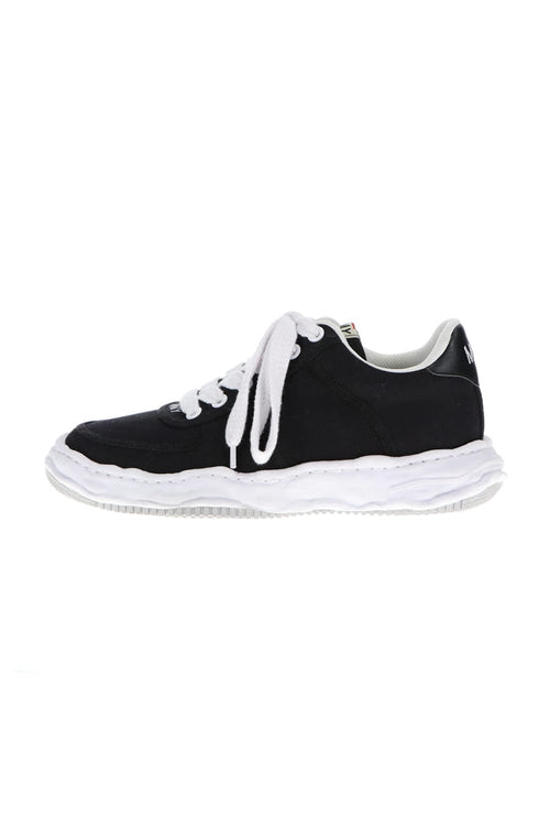 -WAYNE low- original sole canvas Low-Top sneakers Black - MIHARAYASUHIRO