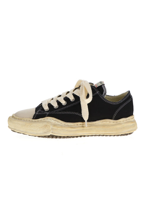 -PETERSON low- Over-dyed original sole canvas Low-Top sneakers Black - MIHARAYASUHIRO