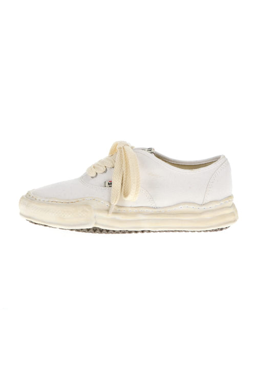 -BAKER- Over-dyed original sole canvas Low-Top sneakers White - MIHARAYASUHIRO
