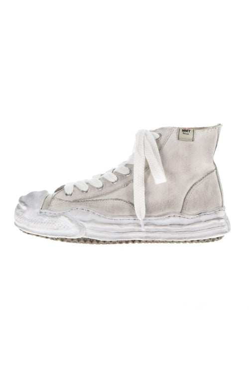 -HANK high- original distressed effect sole canvas High-Top sneakers White - MIHARAYASUHIRO