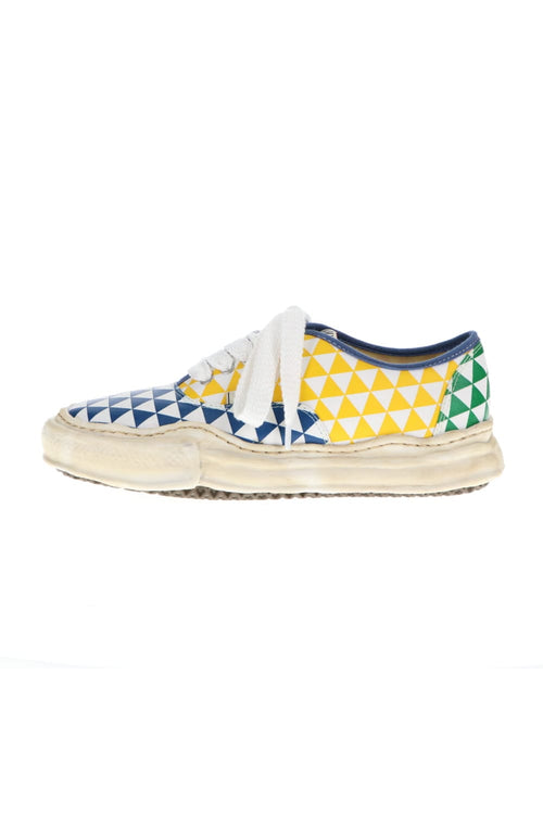 -BAKER- Over-dyed original sole printed canvas Low-Top sneakers Multi - MIHARAYASUHIRO