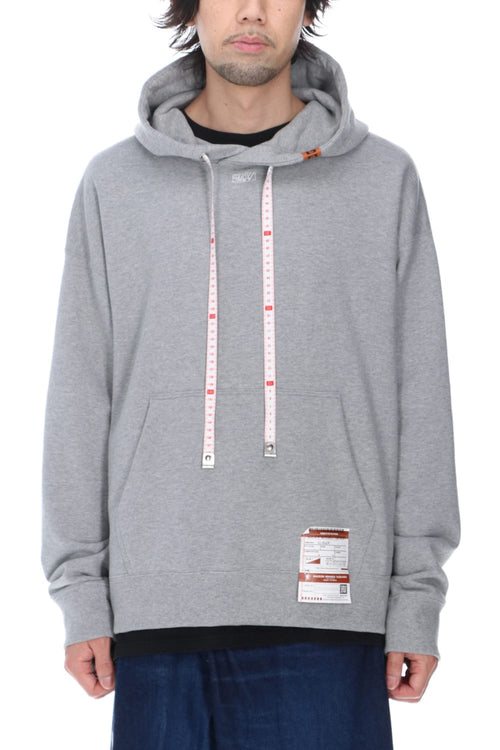 MmY embroideried hoodie Gray - MIHARAYASUHIRO