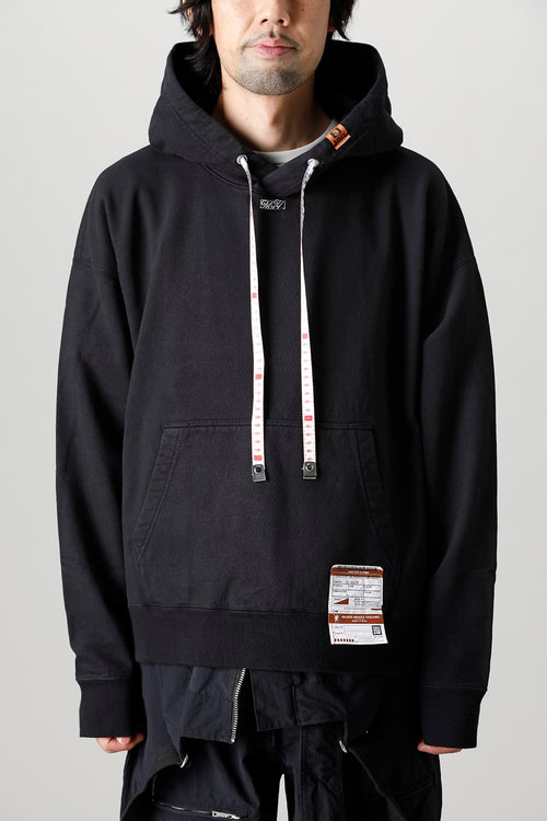 MmY embroideried hoodie Black - MIHARAYASUHIRO