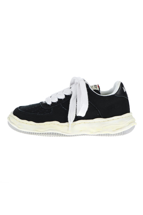 -WAYNE Low- Original sole washed canvas Low-Top sneakers Black - MIHARAYASUHIRO